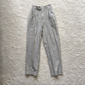 Vintage Wool High-Waisted Trousers